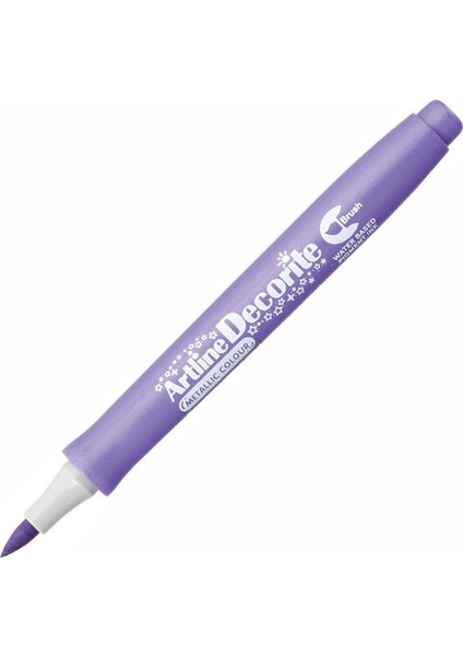 Decorite Marker Kalem Fırça Uçlu Metallic Purple