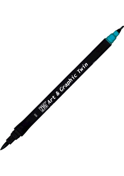 Art&graphic Twin Çift Uçlu Keçe Grafik Kalemi 035 Persian Green