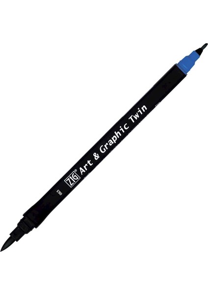 Art&graphic Twin Çift Uçlu Keçe Grafik Kalemi 063 Dull Blue