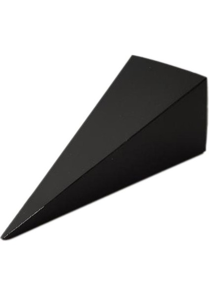 Karton Şeker Külahı Düz Renk 6X6X15.5 - 25'li Siyah