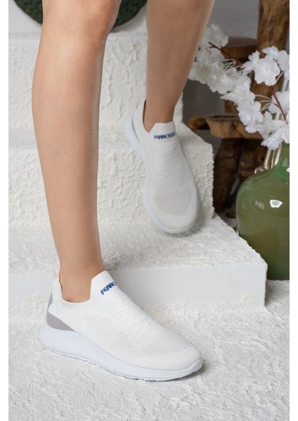 Allyup Günlük Unisex Sneaker Slip-On Nefes Alabilen Hafif Yürüyüş Bağcıksız Esnek Spor Ayakkabı 041F