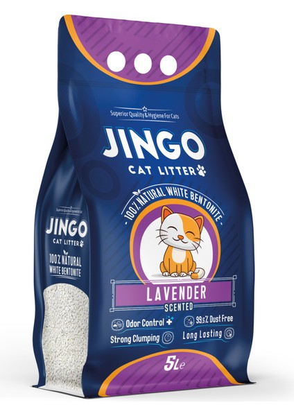 Lavanta Kokulu Topaklanan Kedi Kumu 5 Litre