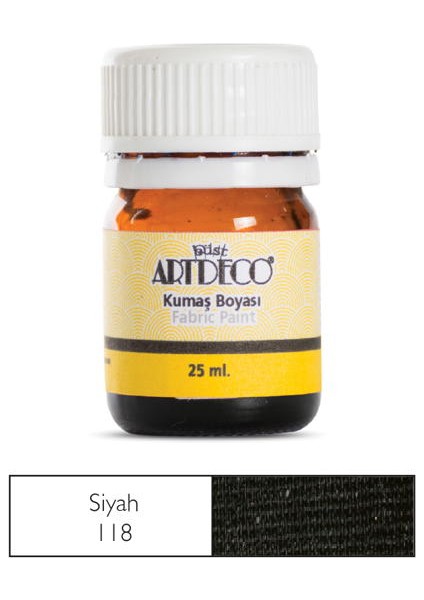 Kumaş Boyası 118 Siyah 25 ml