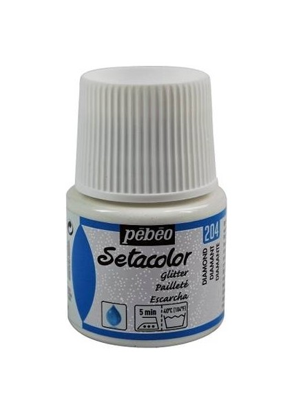 Glitter (Simli) Kumaş Boyası 204 Dıamond 45 ml