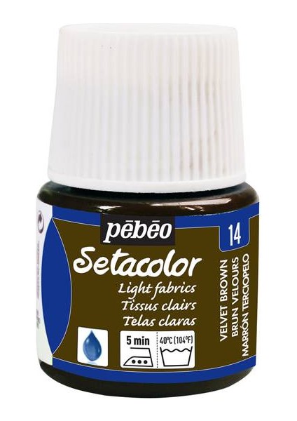 Light Fabric (Transparan) Kumaş Boyası 14 Velvet Brown 45 ml