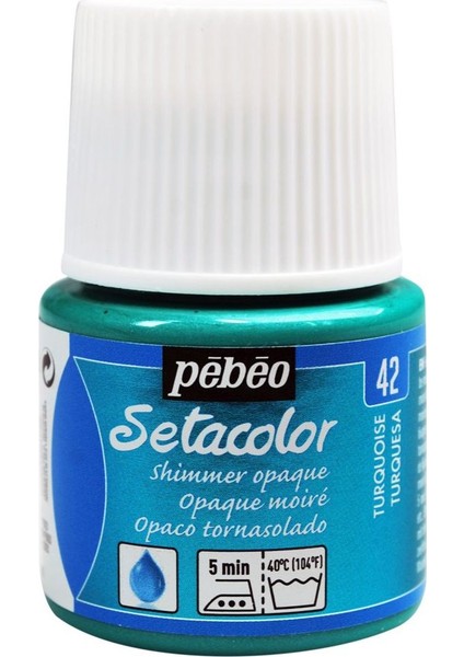 Setacolor Opak Kumaş Boyası 45ML 42 Shimmer Turquoise