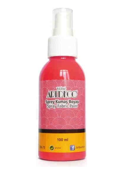 Sprey Kumaş Boyası 1205 Kırmızı 100 ml