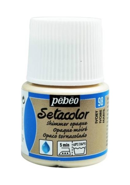 Setacolor Shimmer (Pırıltılı) Opak Kumaş Boyası 98 Ivory 45 ml