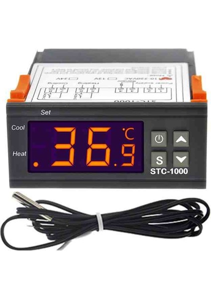 1000 LCD Prob Termostat 220V