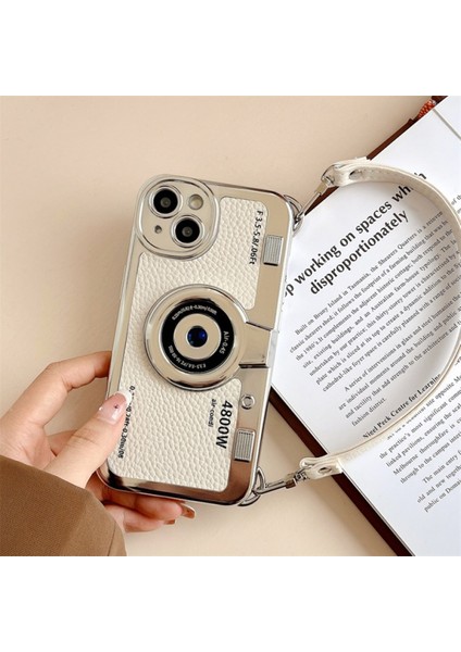Apple Iphone 11 3D Kamera Motifli Askılı Photo (Foto) Lüx Kılıf