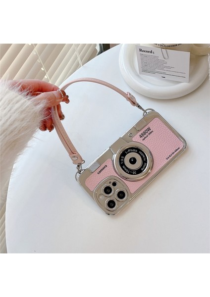 Apple Iphone 11 3D Kamera Motifli Askılı Photo (Foto) Lüx Kılıf