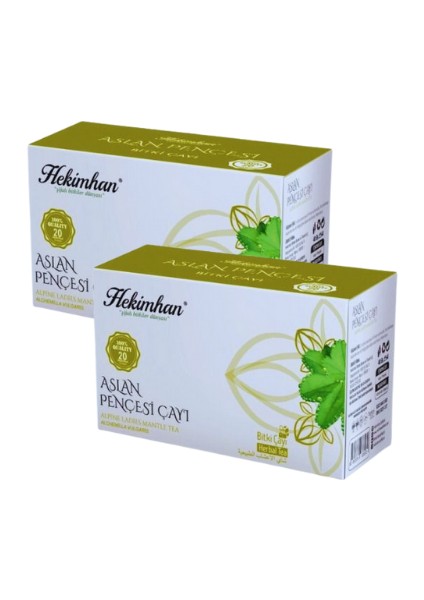 Aslan Pençesi Çayı 2 Paket 20 x 2'li Süzen Poşet