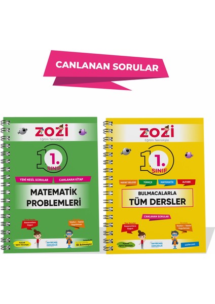 İlkokul 1. Sınıf Matematik Problemleri – Tüm Dersler Bulmaca - Canlanan Sorular!