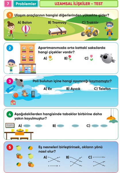 İlkokul 1. Sınıf Matematik Problemleri – Tüm Dersler Bulmaca - Canlanan Sorular!