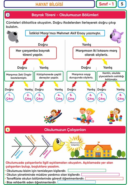 İlkokul 1. Sınıf Matematik Problemleri – Tüm Dersler Bulmaca - Canlanan Sorular!