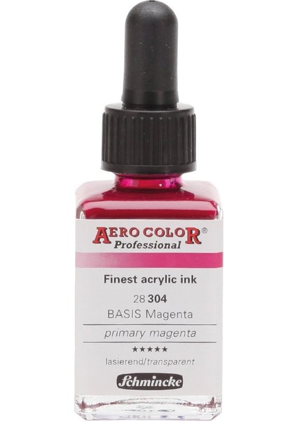 Aero Color Airbrush Akrilik Mürekkep 28 ml 304 Primary Magenta