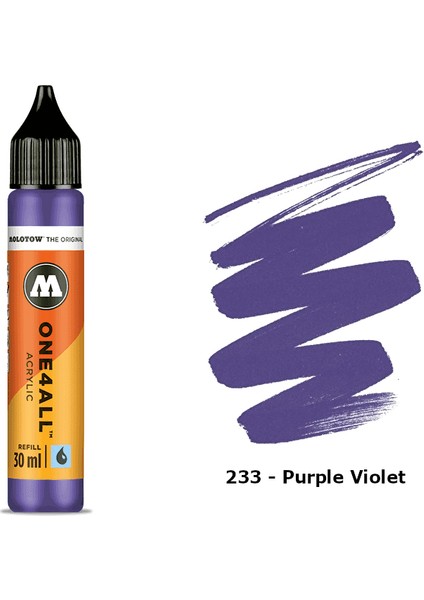 Akrilik Refill 30 ml N:233 Purple Violet