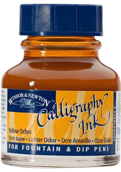 Calligraphy Ink Kaligrafi Mürekkebi 30 ml Yellow Ochre