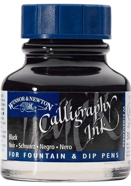 Calligraphy Ink Kaligrafi Mürekkebi 30 ml Black