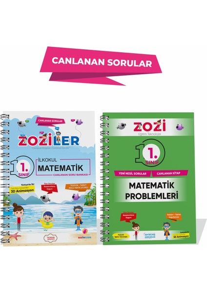 İlkokul 1. Sınıf Matematik Soru Bankası – 1.Sınıf Yeni Nesil Problemler - Canlanan Sorular!