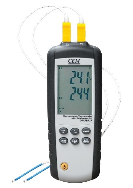 C.E.M Dt - 38F Sıcaklık Kayıt Cihazı 2 Kanallı Datalogger