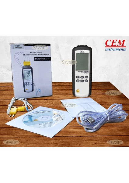 C.E.M Dt - 38F Sıcaklık Kayıt Cihazı 2 Kanallı Datalogger