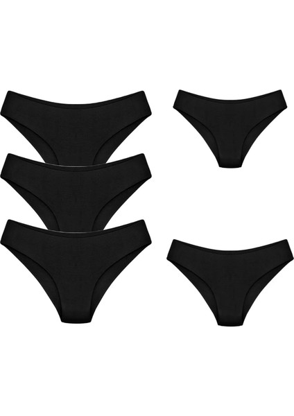 5li Paket Lazer Kesim Dikişsiz Kadın Külot