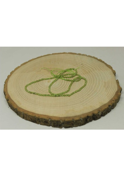 Peridot (Zebercet) Taşı Yarım Dizi 2mm (17CM Uzunluğundadır)