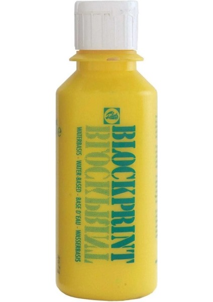 Blockprint Linol Baskı ve Gravür Boyası Su Bazlı 250ML 200 Yellow