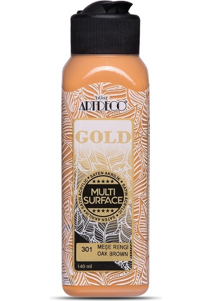 Gold Multi Surface Akrilik Boya 140 Ml. 301 Meşe Rengi