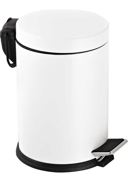 Çelik Metal 5 Litre Pedallı Çöp Kutusu Çöp Kovası Beyaz modelleri