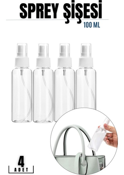 100 Ml Püskürtücü Boş Sprey Şişe 4 Adet 718728 fiyatları