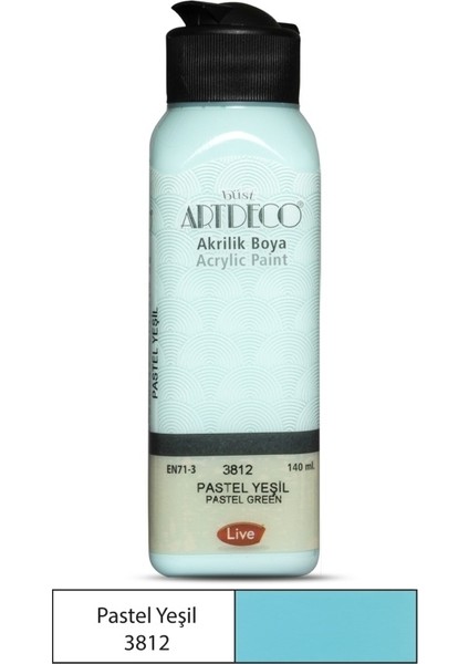 Akrilik Boya 140 Ml. 3812 Pastel Yeşil