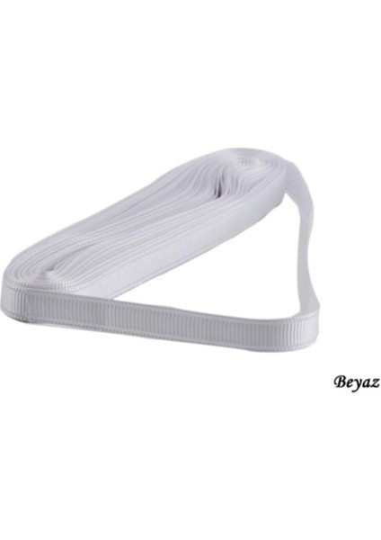 Grogren Kurdele 1 cm Yerli - 10 Metre Beyaz