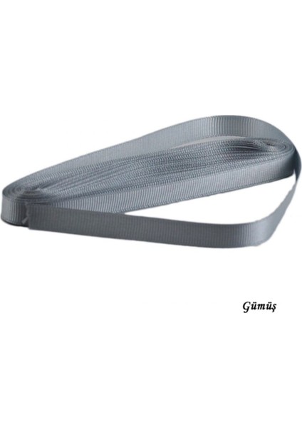 Grogren Kurdele 1 cm Yerli - 10 Metre Gümüş