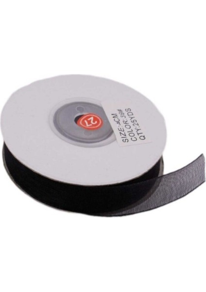 Organze Kurdele 30 mm - 22 Metre Siyah