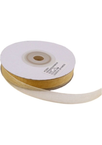Organze Kurdele 10 mm - 22 Metre Gold