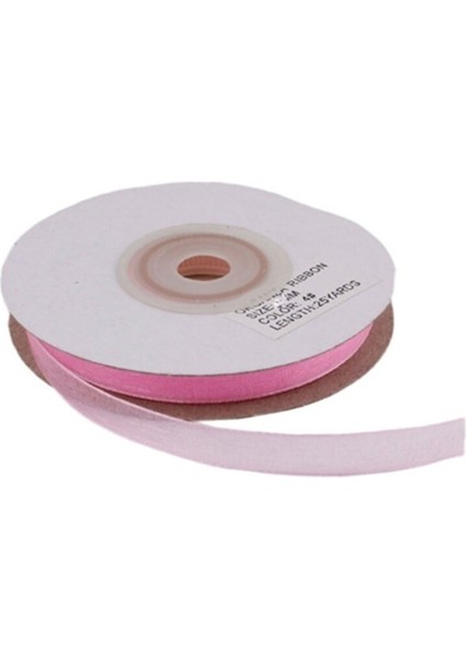 Organze Kurdele 10 mm - 22 Metre Pembe