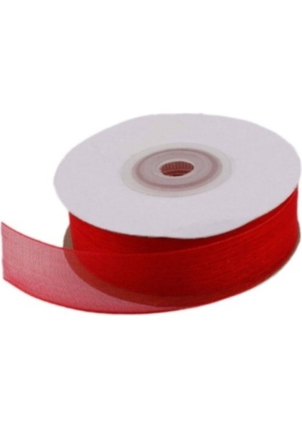 Organze Kurdele 40 mm - 22 Metre Kırmızı