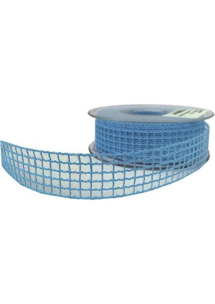 Kurdele Kanaviçe File Modeli 2 cm - 20 Metre Mavi