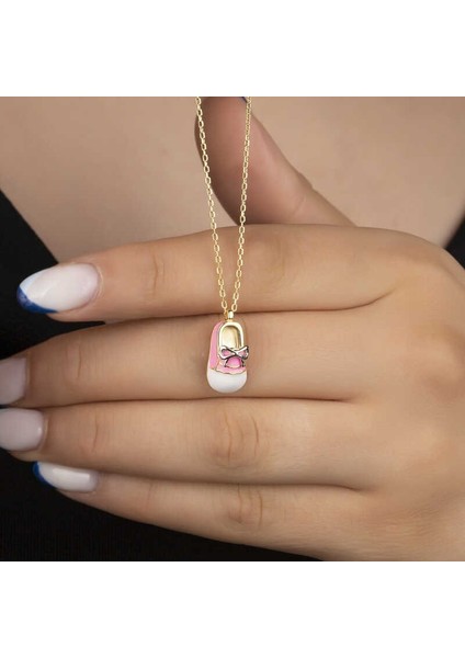 Gümüş Gold Kız Çocuk Pabuç Kadın Kolye fiyatları