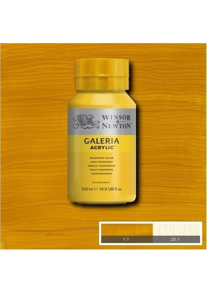 Galeria Akrilik Boya 500ML. 653 Transparent Yellow