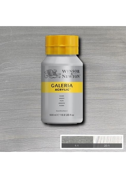 Galeria Akrilik Boya 500ML. 617 Metallic Silver