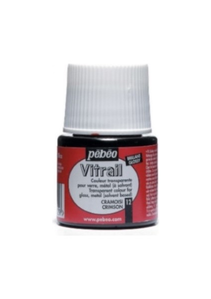 Vitrail Cam Boyası Transparan Crimson 45ML