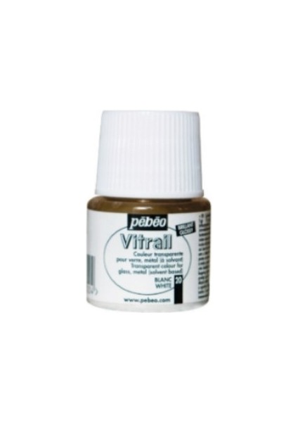 Vitrail Cam Boyası Transparan White 45ML