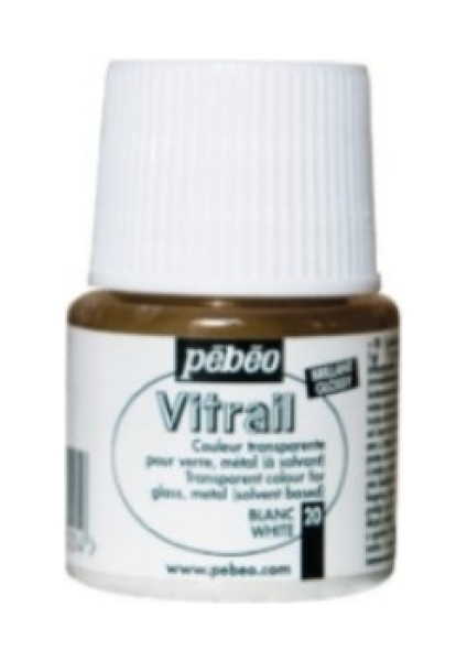 Vitrail Cam Boyası Transparan White 45ML fiyatları
