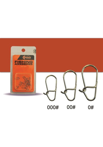 5018 Sahte Balık Klipsi Snap Oval 15&#039;LI Paket Nikel