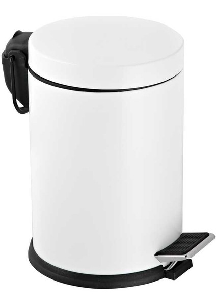 Çelik Metal 3 Litre Pedallı Çöp Kovası Beyaz Çöp Kutusu fiyatları