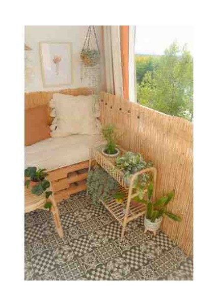 50CM.X3M. Kamış Hasır Balkon Çiti Bahçe Dekorasyonu