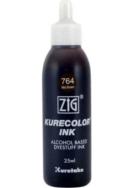 Kurecolor Refill Ink Mürekkep 25ML 764 Mid Brown